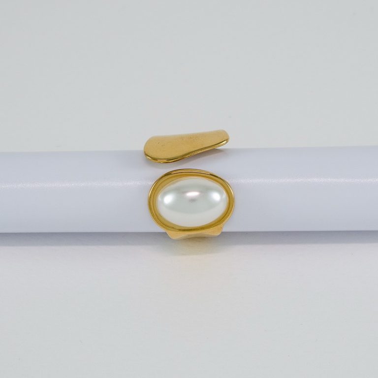 Δαχτυλίδι με πέρλα σε Χρυσό